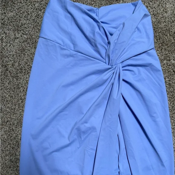 SKIMS NWT Sarong Coverup Skirt Ruched Back Knotted Front Side Slit Front Medium - Picture 4 of 8